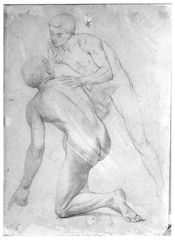 Due figure maschili - Museo Civico Villa Pallavicino, Busseto, Parma